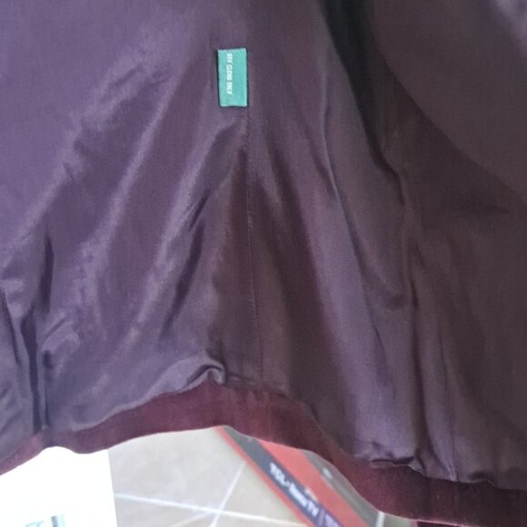 Ralph Lauren Deep Cranberry Velvet Button Down Blazer sz6 Excellent lined sz6 - Picture 8 of 9